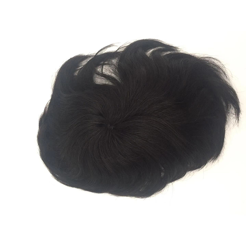 Swiss Lace Men Toupee Human Hair Toppers Hair Systems Pieces YL342